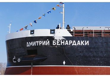 Завод «Красное Сормово» спустил на воду очередной сухогруз проекта RSD59 «Дмитрий Бенардаки»