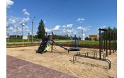 В Усинске Республики Коми завершено благоустройство детской площадки