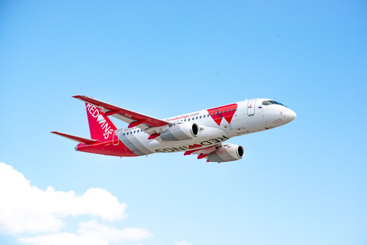  «Суперджеты» компании «Ред Вингс» в 2024 году перевезли более 1,7 млн пассажиров .