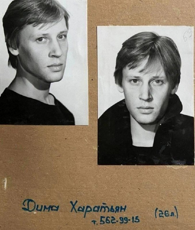 Дмитрий Певцов и Дмитрий Харатьян, фотопробы в фильм "Курьер".