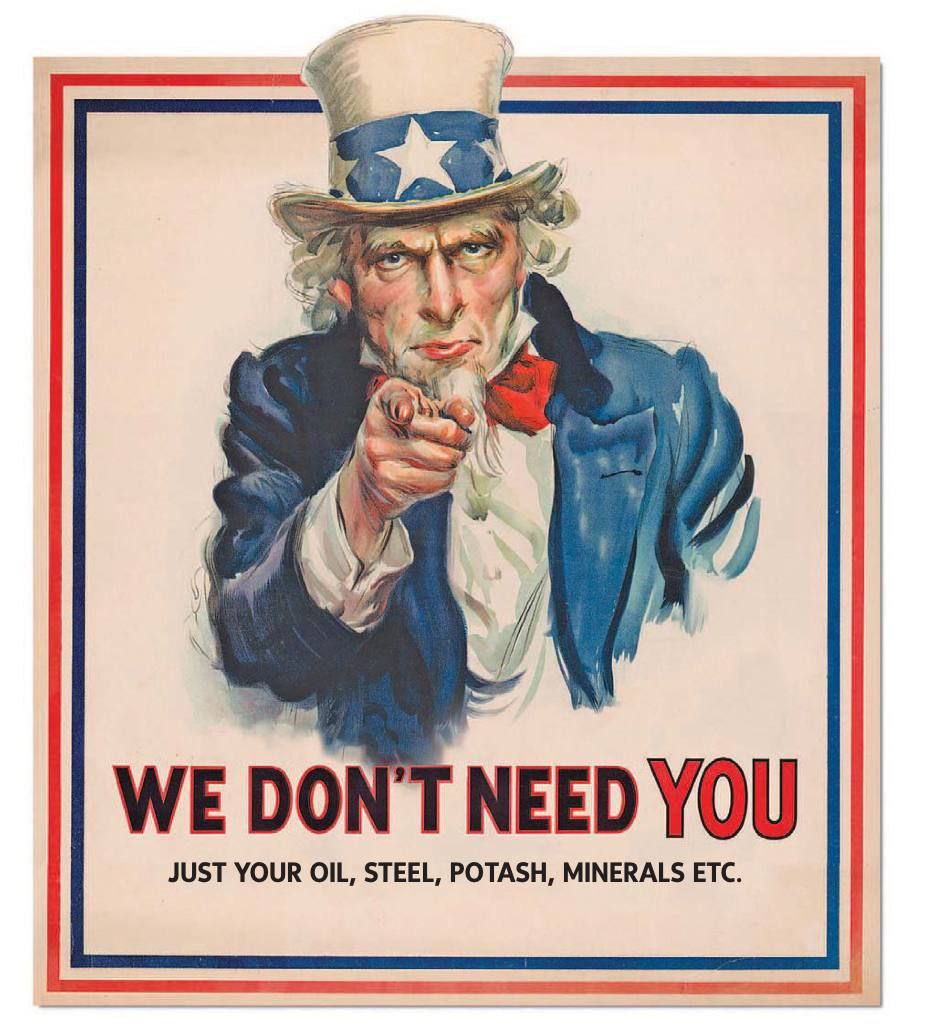 «Нам не нужен ТЫ. Только твои нефть, сталь, калий, минералы и так далее»