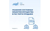 В ГИС ТОРГИ ПРОДАЖИ реализовано формирование лота с двумя и более объектами имущества