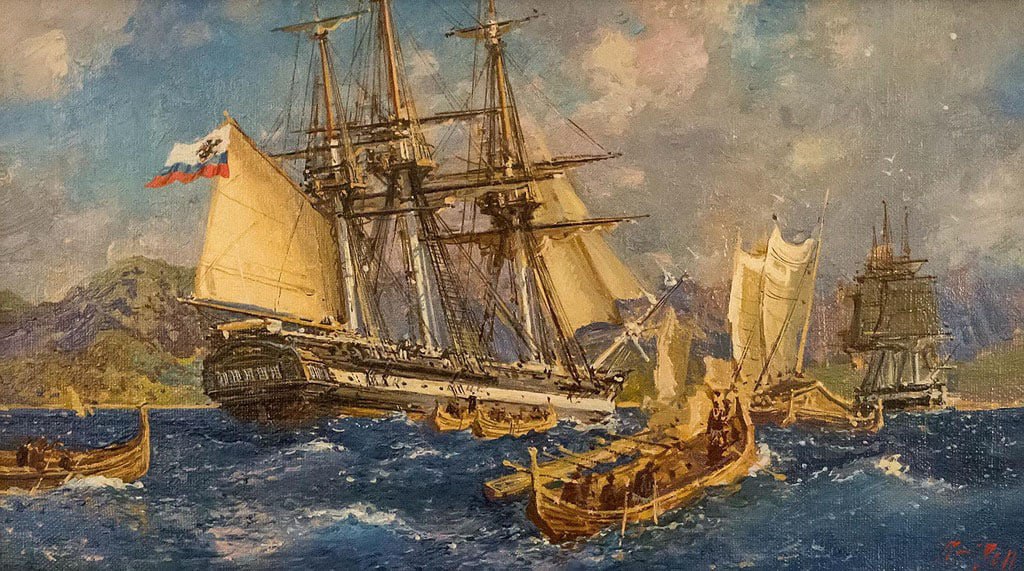  7 августа 1803 года стартовала первая русская кругосветная экспедиция под командованием Крузенштерна