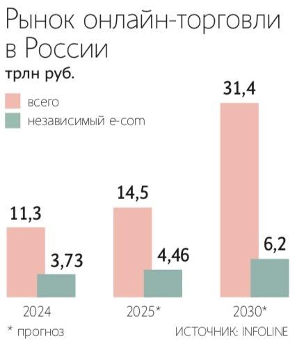  Продажи интернет-магазинов ритейлеров и нишевых площадок могут вырасти на 20%