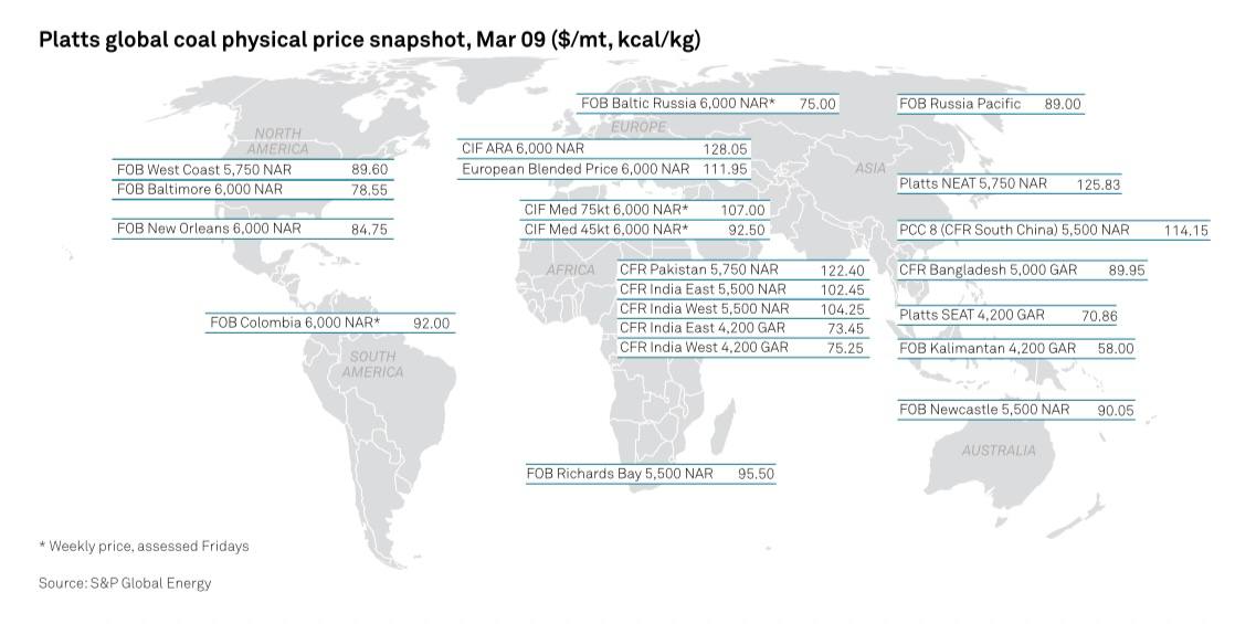 Стоимость энергетического угля в Азии растет на фоне конфликта на Ближнем Востоке 