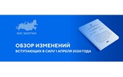 С 1 апреля 2024 года вступает в силу ряд положений нормативных правовых актов по закупкам, в том числе влияющих на работу пользователей ГИС ЕИС ЗАКУПКИ.